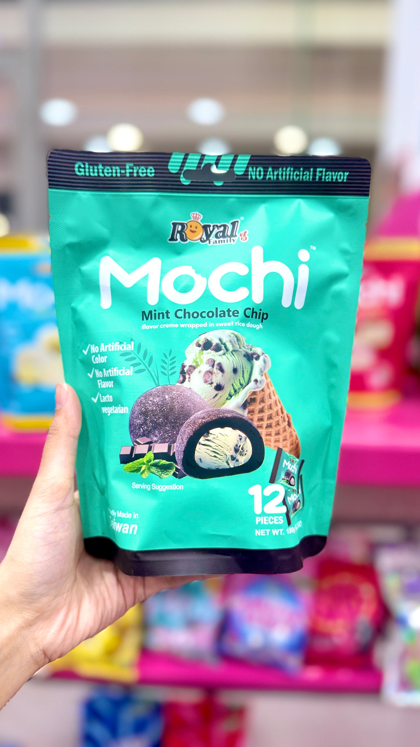 Mochi - Mint Chocolate Chip 12pc 🍪