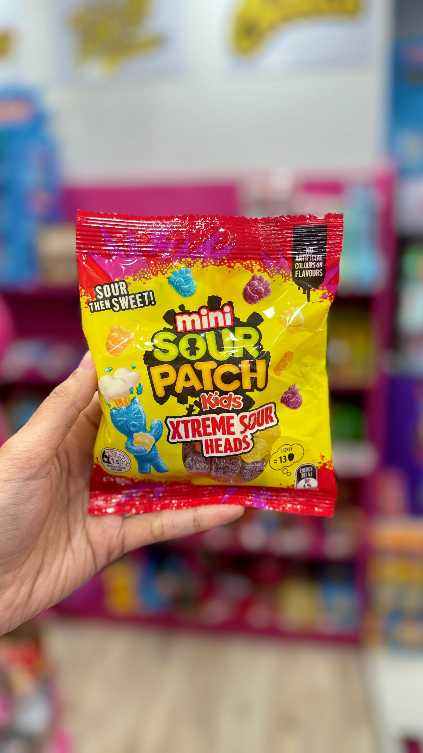 Sour Patch - Mini Xtreme Sour Heads 80g