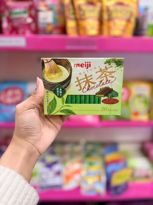 Meiji Matcha Chocolate 26 Pieces