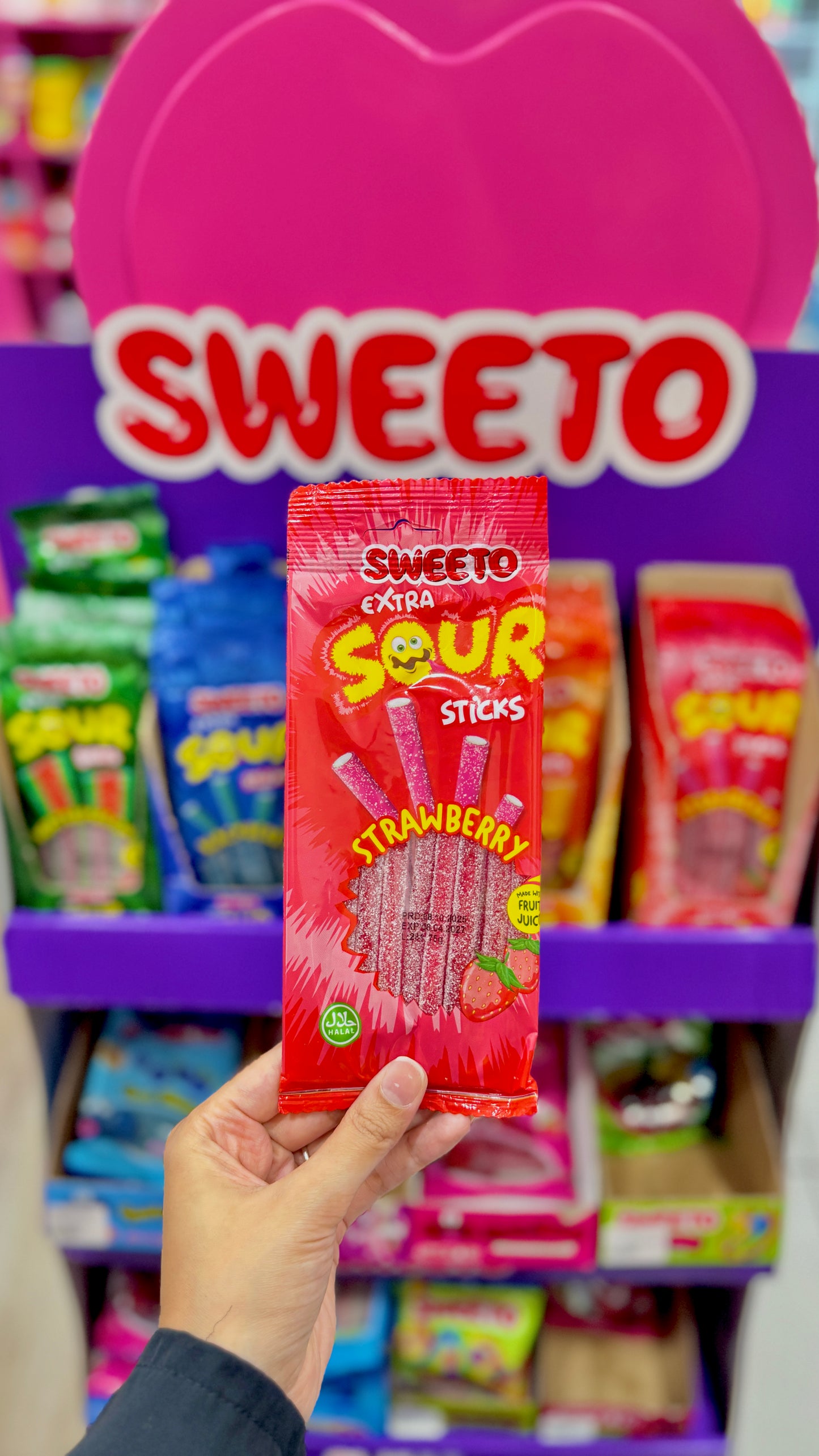 Sweeto - Sour Sticks Strawberry