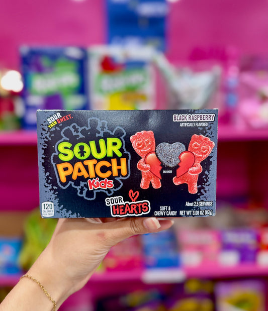 Sour Patch Kids Sour Hearts - Black Raspberry