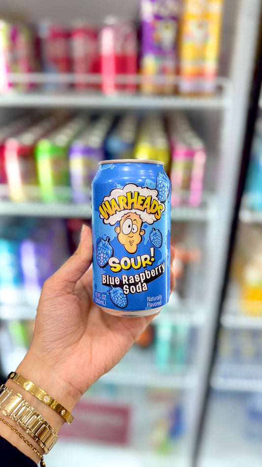 Warheads Sour Blue Raspberry Soda