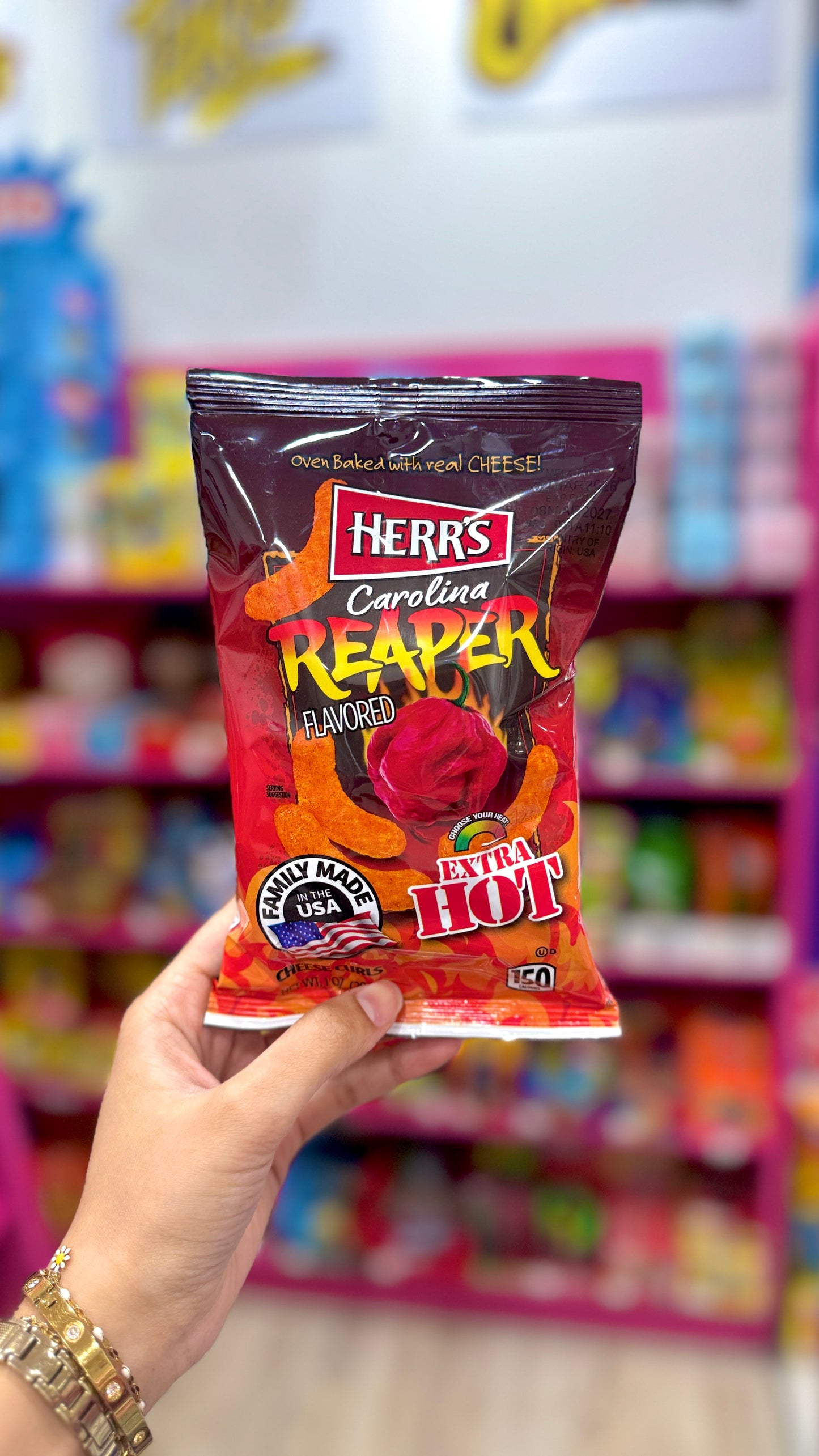 Herr’s Carolina Reaper Cheese Curls