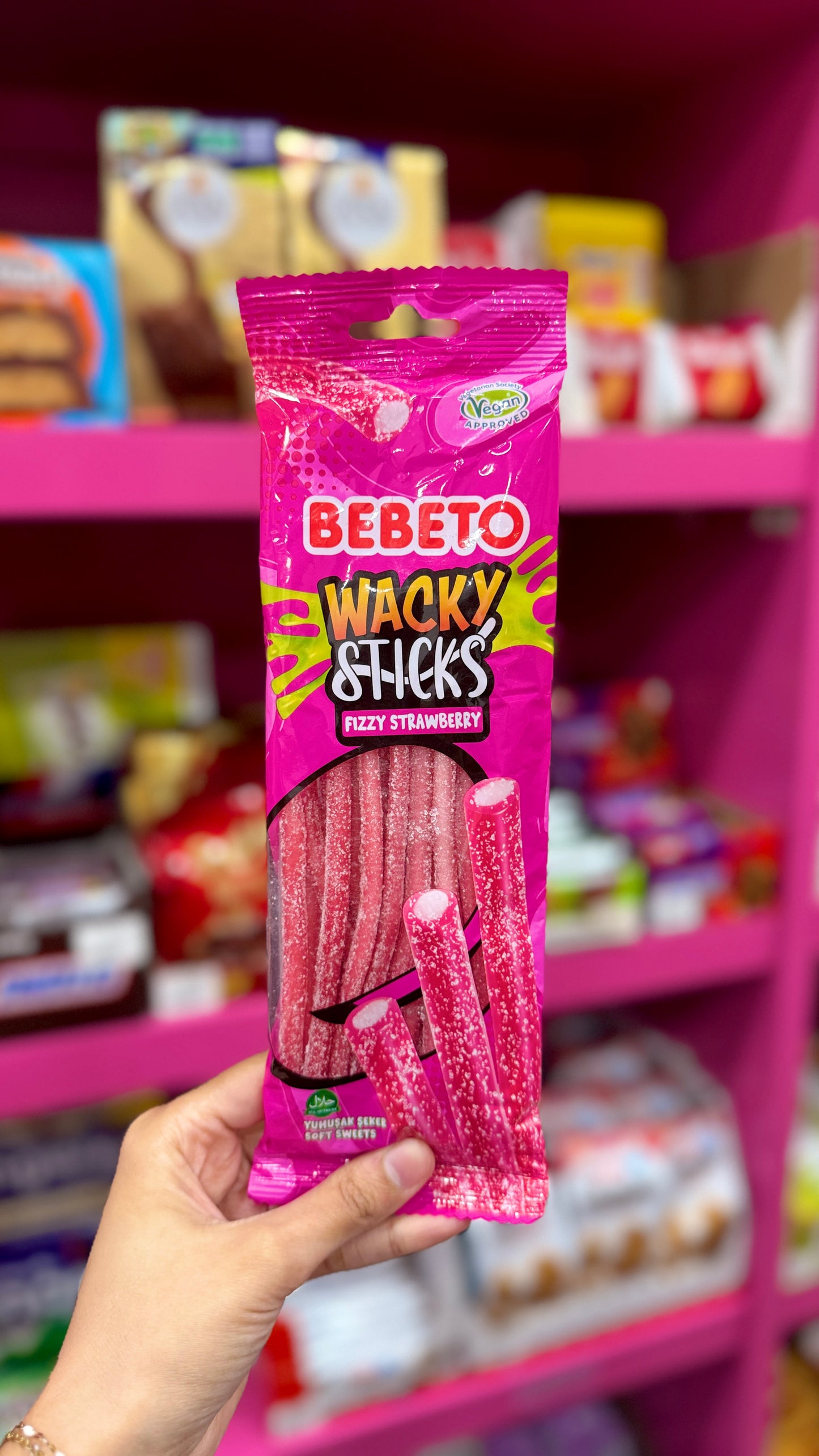 Bebeto - Wacky Sticks Fizzy Strawberry