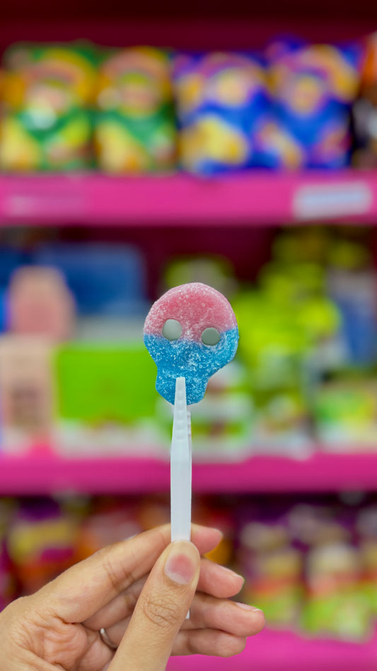 Bubs Fizzy Sour Bubblegum Skalle per 100g