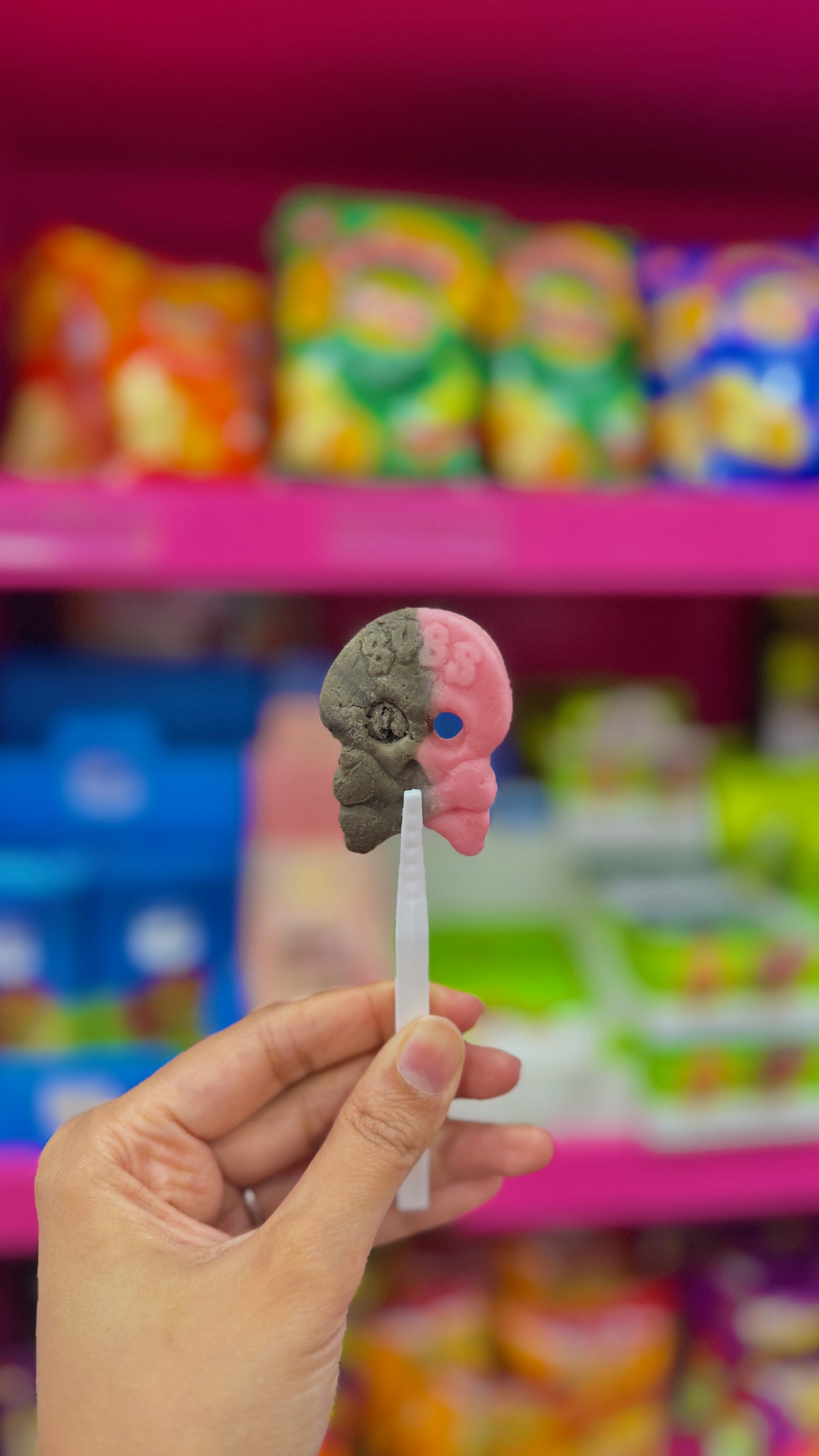 BUBS ~ Raspberry Salty Licorice Skalle Foam per 100g