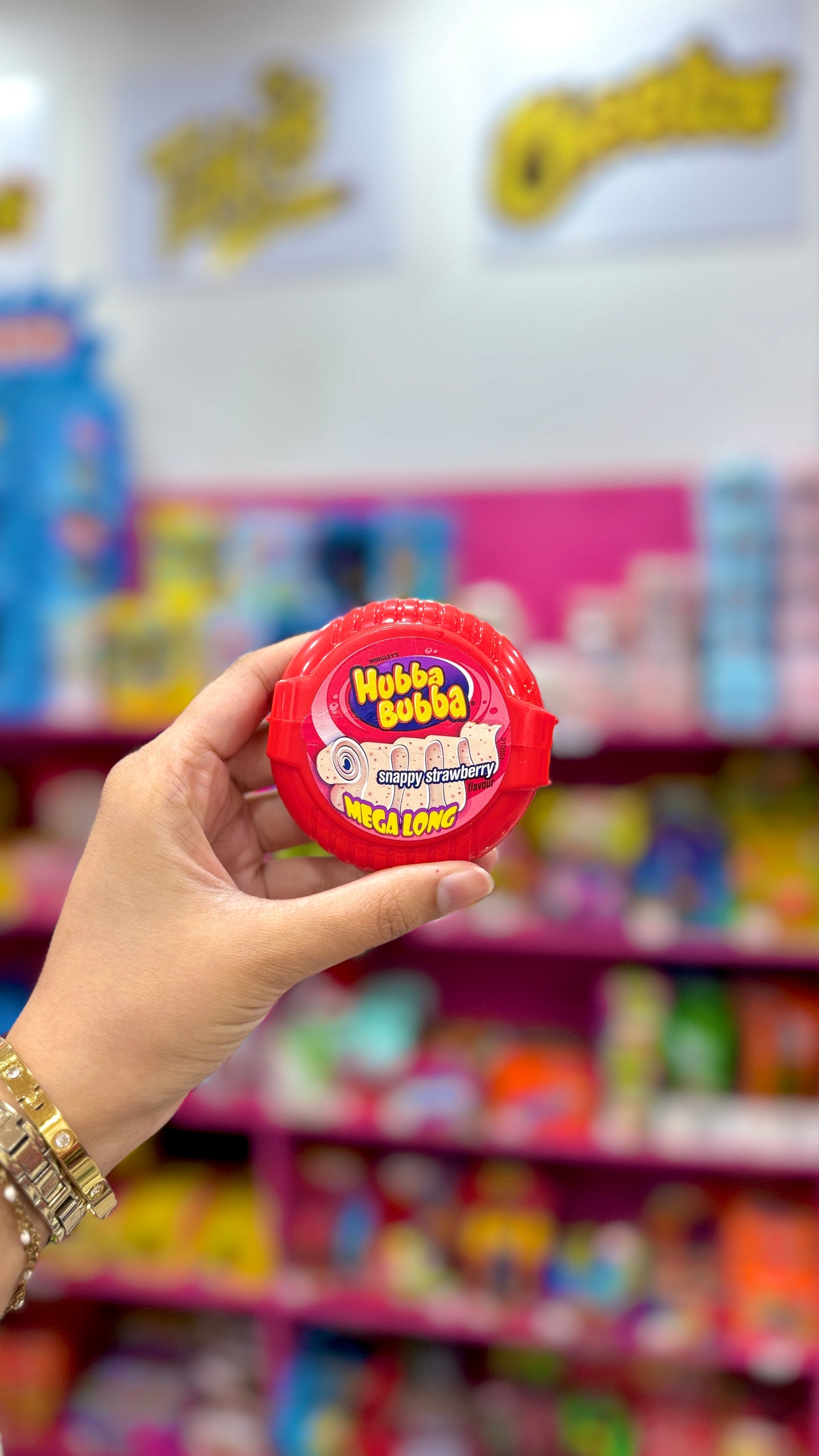 Hubba Bubba Bubble Tape - Snappy Strawberry Mega Long