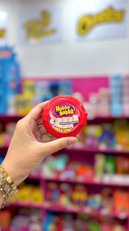 Hubba Bubba Bubble Tape - Snappy Strawberry Mega Long