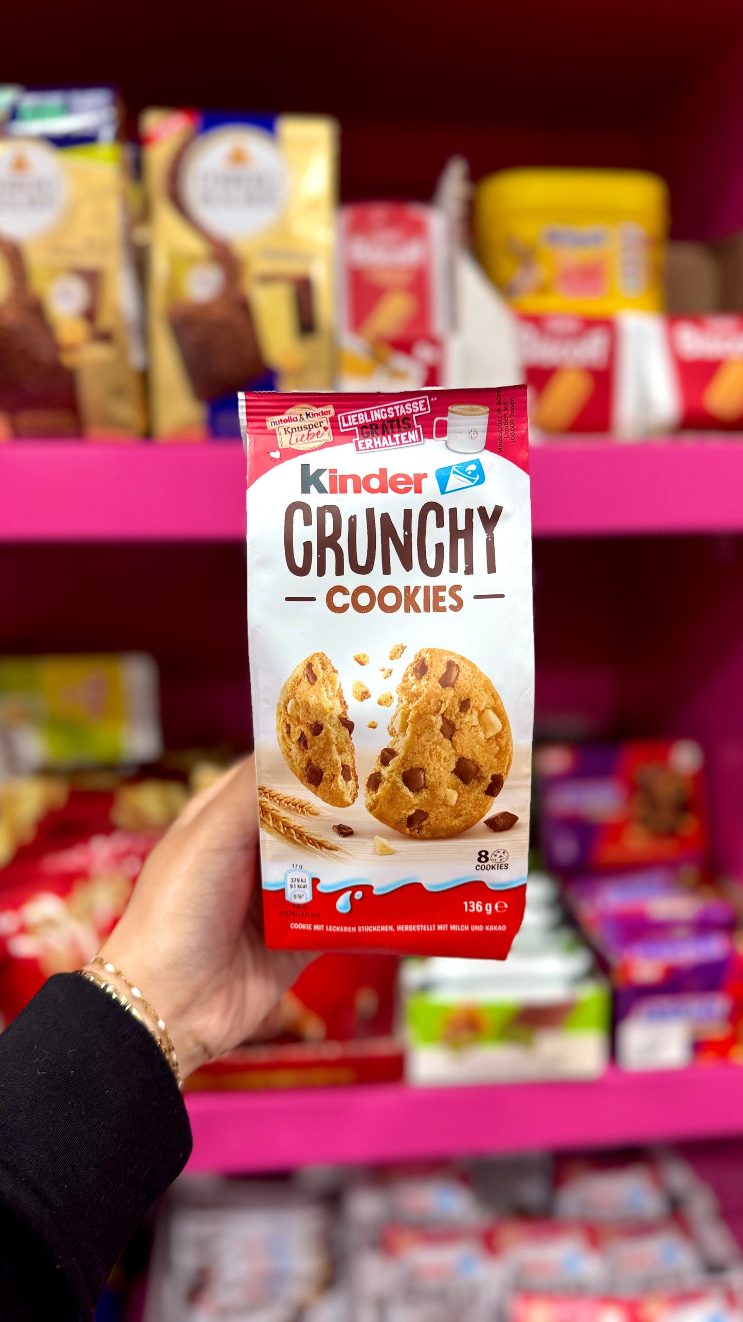 Kinder Crunchy Cookies 136g
