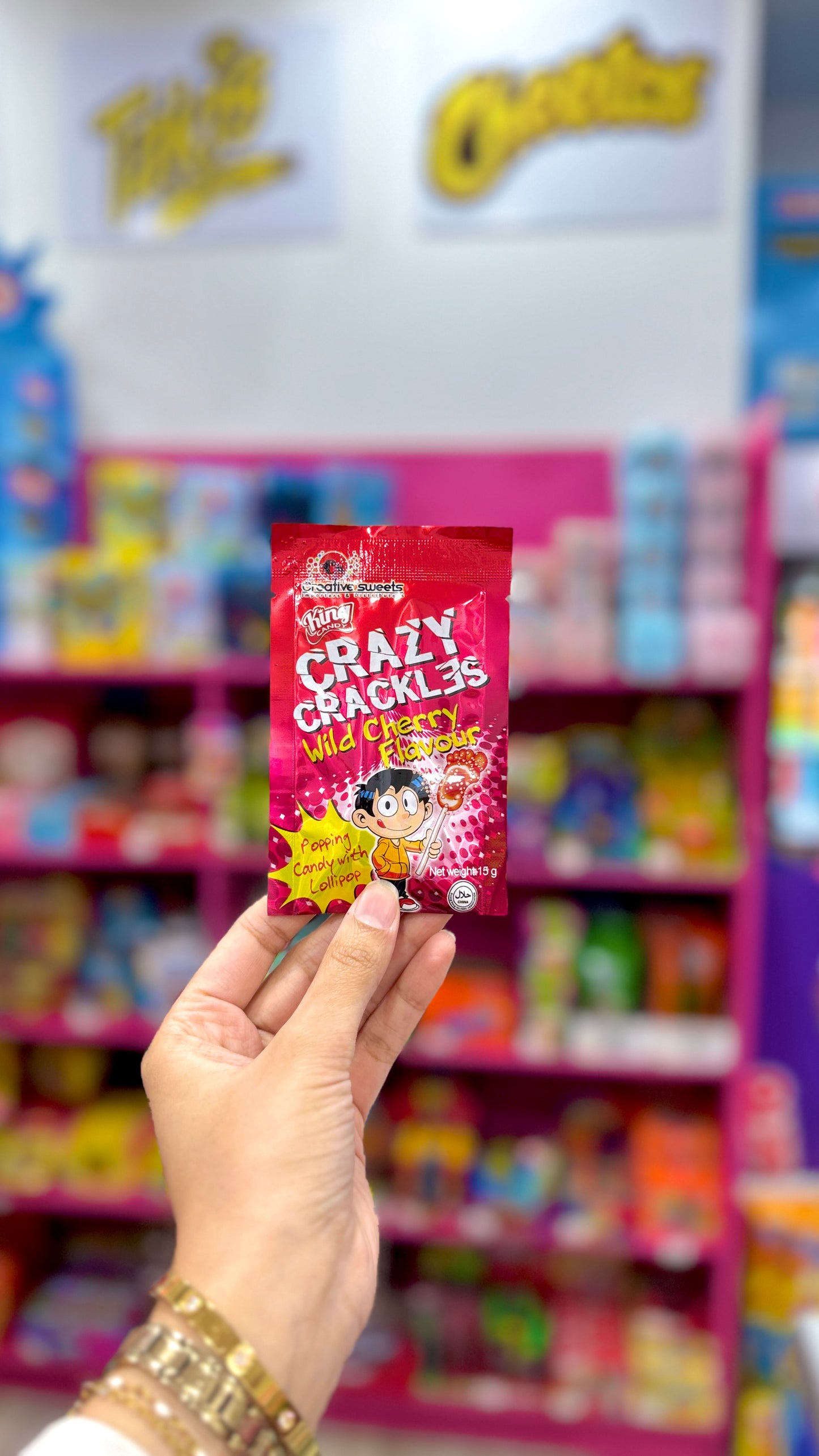 Crazy Crackles Popping Candy Lollipop