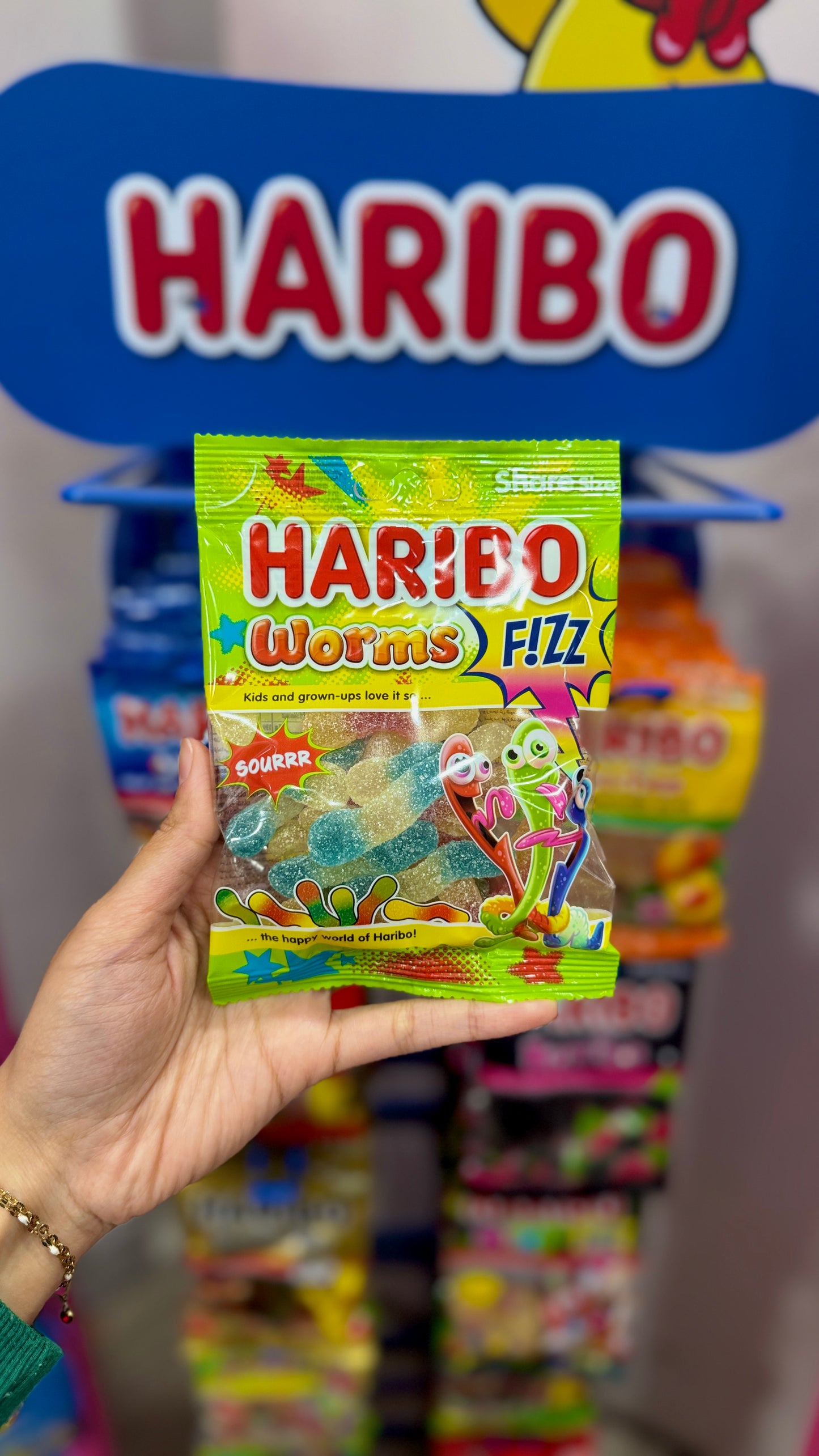 Haribo - Fizz Worms Gummies