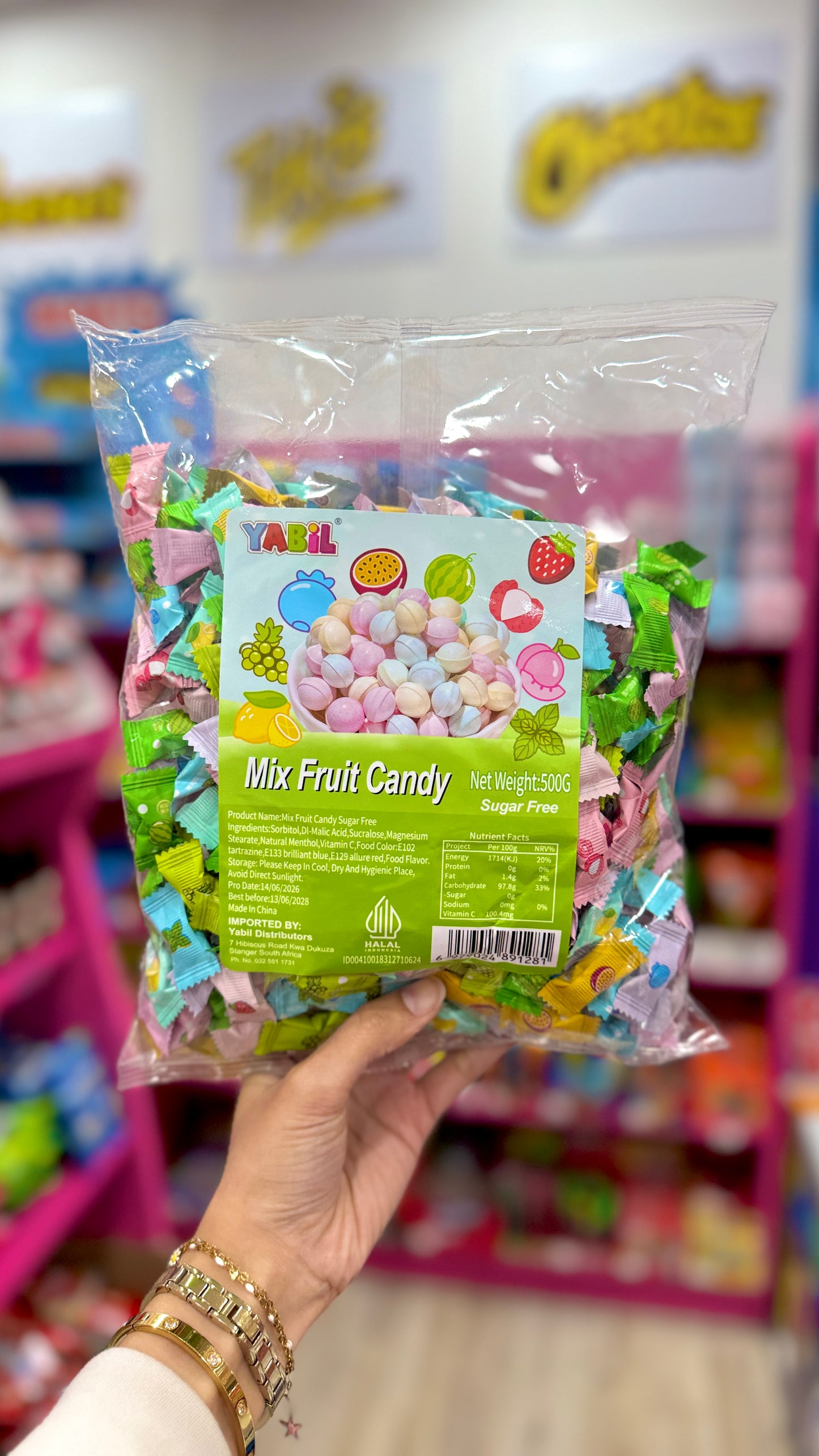 Mix Fruit Candy Sugar Free 500g
