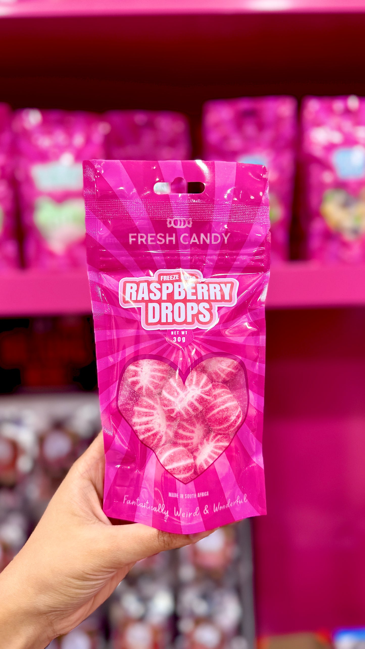 Freeze Dried Candy - Raspberry Drops